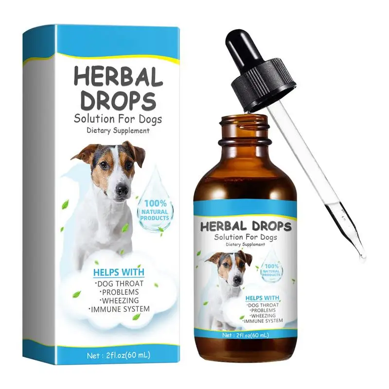 Gocce Per La Tosse Per Cani E Gatti 30Ml Liquido Per La Tosse Naturale Per Animali Domestici Succhietto Per La Gola Sicuro Efficace Soluzione Per La C