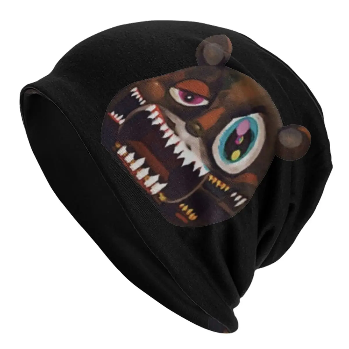 My Beautiful Dark Twisted Fantasy Bear Cap Kanye West Goth Unisex Outdoor Skullies Berretti Cappello Primavera Dual-Use Bonnet Knit Hat