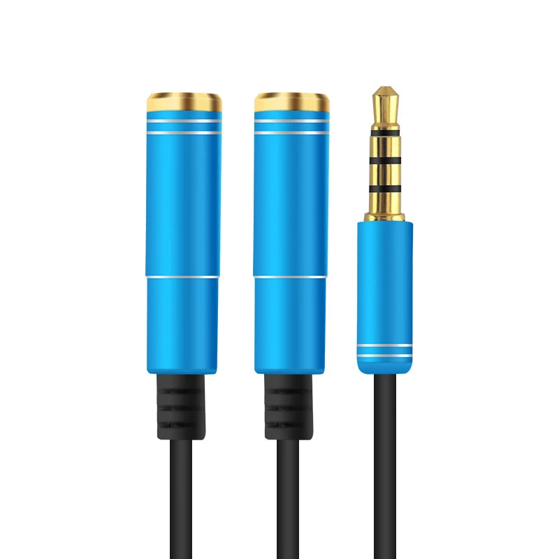Cavo Di Prolunga Per Splitter Per Cuffie Da 3.5Mm Audio Stereo Y Splitter (Suono Hi-Fi) Da 3.5Mm Maschio A 2 Porte Spliter Femmina Da 3.5Mm