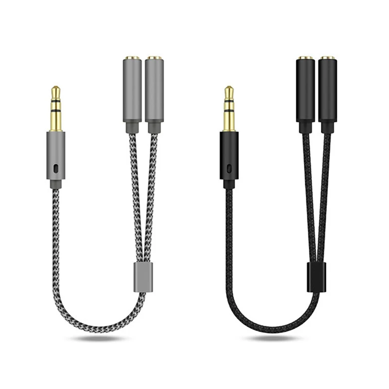 3.5Mm Splitter Per Cuffie Cavo Di Estensione Audio Stereo Y Splitter (Suono Hi-Fi) 3.5Mm 1 Maschio A 2 Spliter Femmina