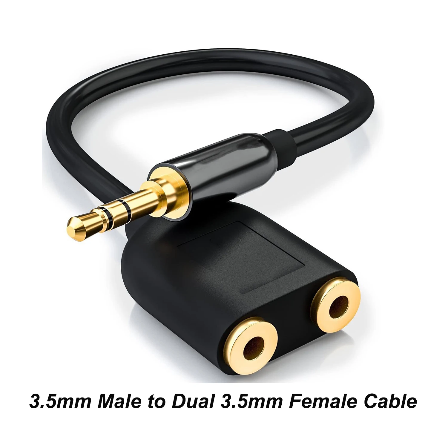Cavo Di Prolunga Splitter Audio Da 3.5Mm Splitter Stereo A Y Convertitore Per Cuffie Audio Hi-Fi Da 3.5Mm Maschio A 2 Jack Spliter Femmina Da 3.5Mm