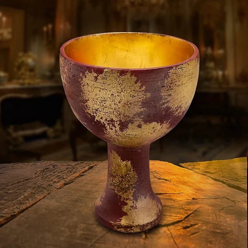 Indiana Holy Graal Jones Cup Crafts 1:1 Resina Replica Halloween Cosplay Prop Retro Trophy