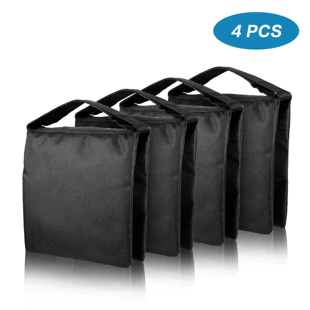 Heavy Duty Sand Bag Photography Black Sandbags Utilizzare Per Sfondo Fondale Stand Photo Studio Boom Arm Treppiede Leggero A Sbalzo