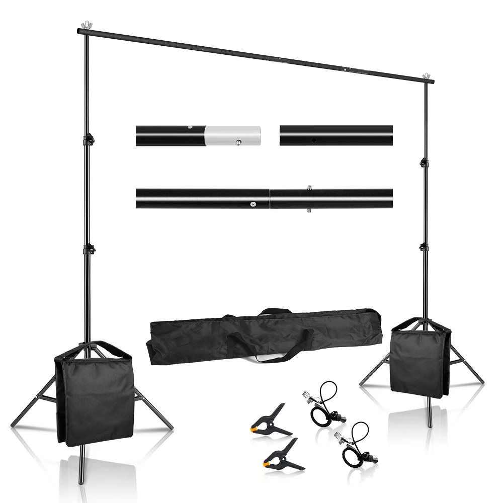 Fondali Per Fotografia Fondali Per Studio Fotografico Fondali Per Sfondo Chromakey Green Screen Support System Frame Carry Bag Light Kit