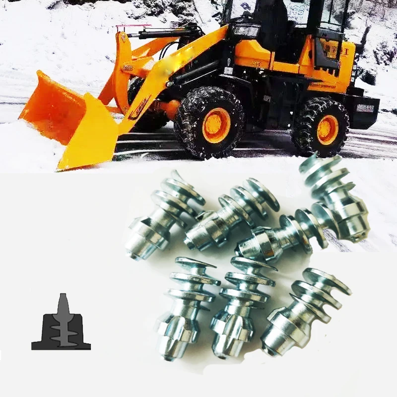 100Pcs 12*24.5Mm Mtorcycles Atv Truck Mountain Tire Studs Winter Snow Tire Spikes Racing Driving Screw Acciaio Al Tungsteno Per Mitas