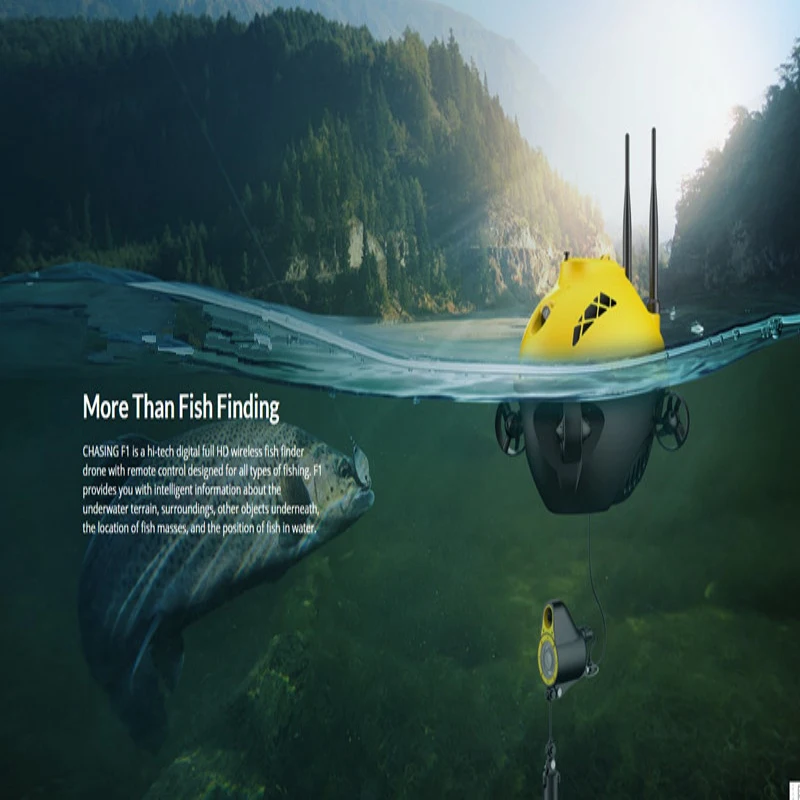 New Bait Boat Wireless Underwater Drone Fishing Boat 1080P Hd Camera Con Posizionamento Del Punto Gps Fish Finder Di Ritorno Con Un Clic