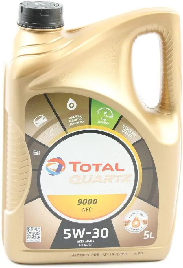 Lubrificante Per Auto Total Quartz 9000 Future Nfc 5W-30 Olio Motore (1 X5Ltr) 5L-Car Oil