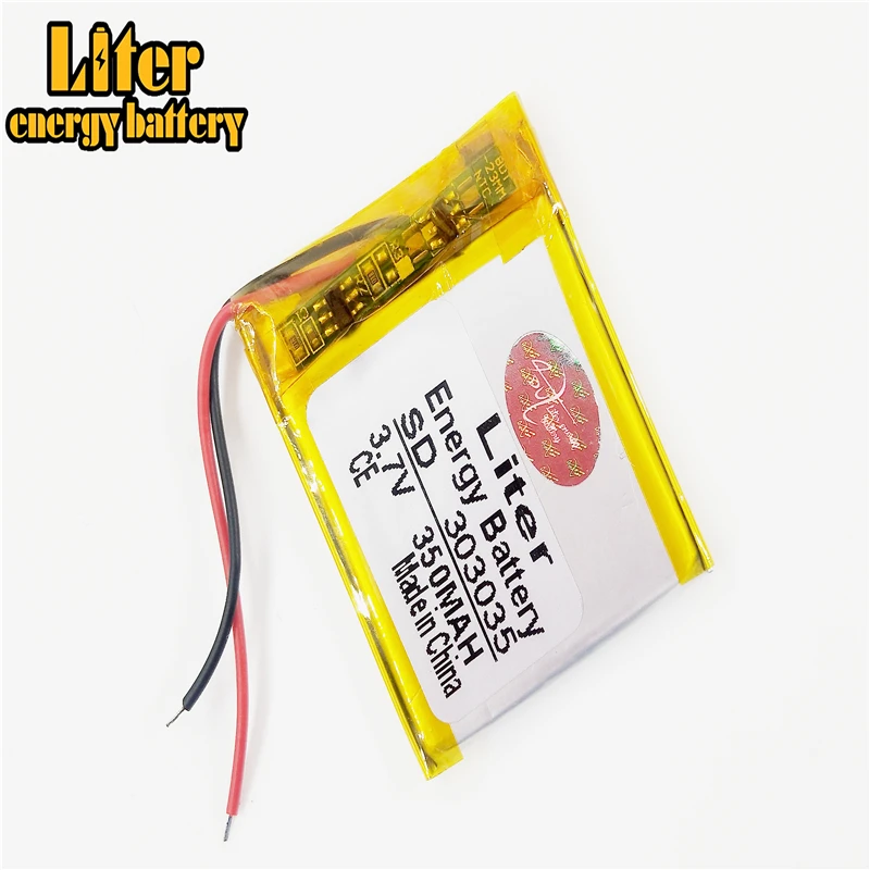 3.7V,350Mah,303035 Polimero Agli Ioni Di Litio/Li-Ion Batteria Per Voice Recorder Pen,Smartband,Smart Watch;Bluetooth,Mp3