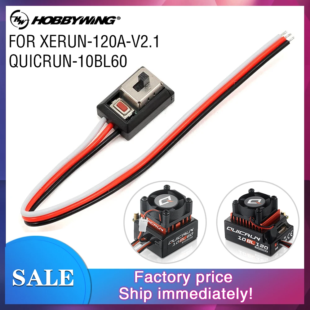 Hobbywing Esc Interruttore Per Quicrun 10Bl60/10Bl120 Xerun Xr10 Justock Xerun-120A-V2.1 Parte