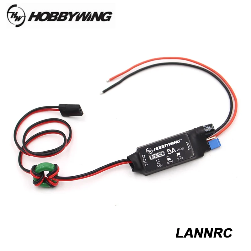 Hobbywing Ubec 5A V2 Air 2-8S Lipo Switching Power Supply Voltage Regulator Module 5V 6V 7.4V Adjustable Bec For Rc Airplane Car