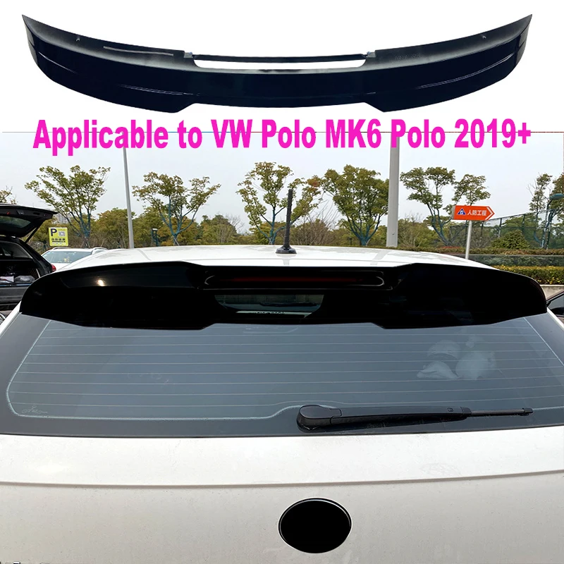 Applicable To Volkswagen Polo Mk6 Polo 2019+ Gti Top Wing Tail Spoiler Exterior Modification