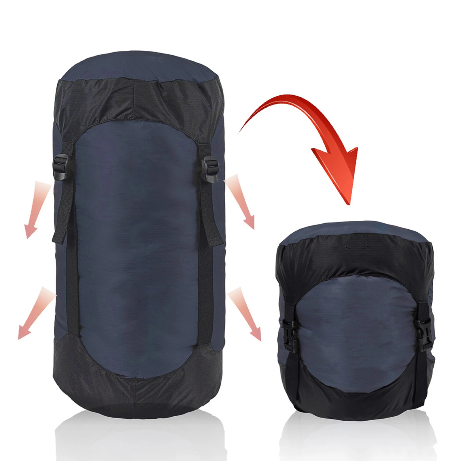 1Pc Sack No Sacco A Pelo 40D Silnylon Ripstop Deep Blue Compression Stuff Sack Sacco Portaoggetti Ultraleggero Per Sacchi A Pelo Da Campeggio