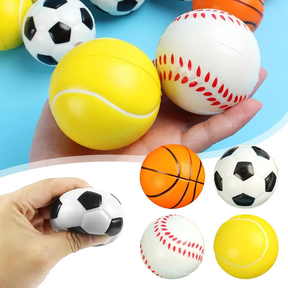 1 Pz 6Cm Solido Pu Piede Basket Net Stick Calcio Decompressione Grip Palla Da Basket Palla Di Schiuma Mini Schiuma Palla Spugna Sq N3P2
