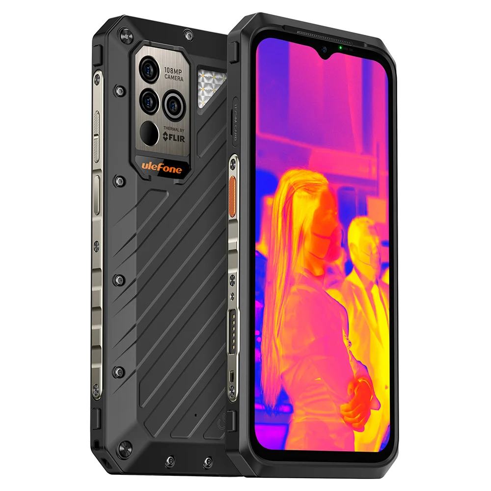 Versione Globale Di Vendita Calda Ulefone Power Armor 18T Rugged Phone Thermal Imaging Camera 108Mp Camera