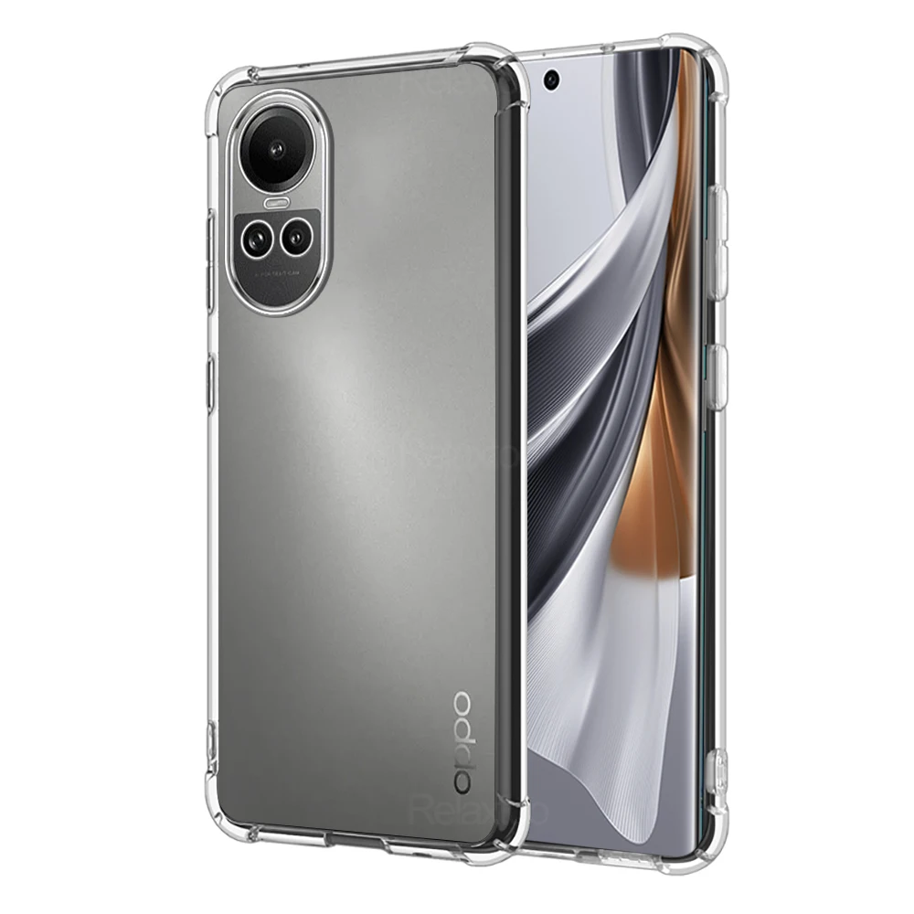 Airbag Trasparenti Custodia Morbida In Tpu Antiurto Per Oppo Reno10 Pro 5G Protect Fundas Odo Orro Apo Reno 10 Reno10Pro 5G 2023 6.7"