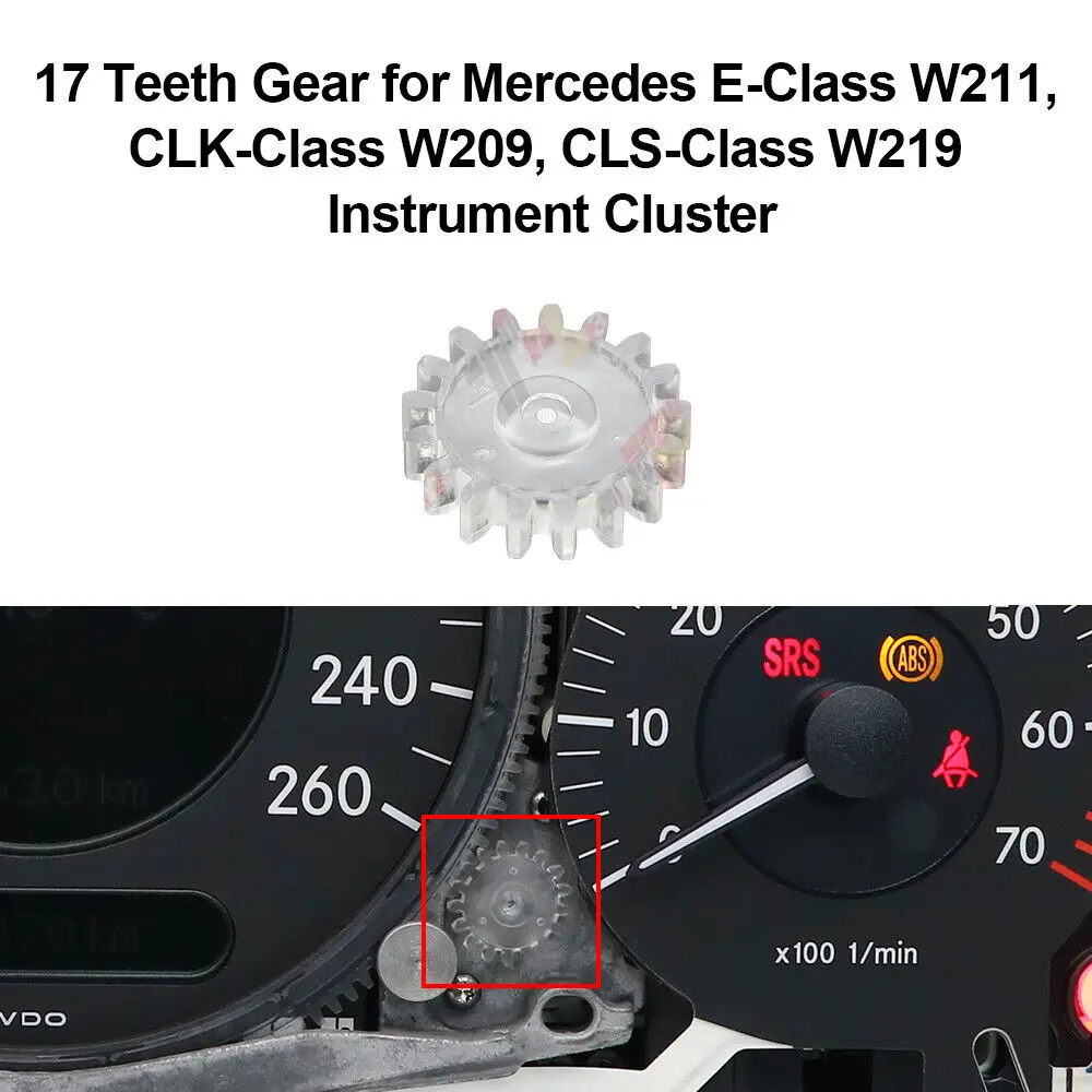 Ingranaggio Cruscotto A 17 Denti Per Mercedes Classe E W211 Clk-Class W209 Cls-Class W219 Instrument