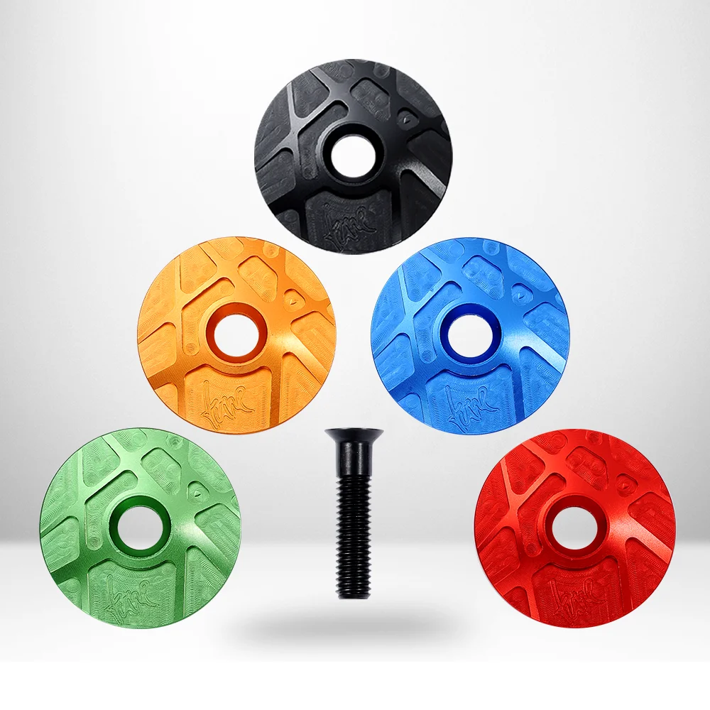 Ryet Aluminium 7075 Head-Cap Tune-Cap Headset Accessori Extra Light Cnc Lavorato Top E Bullone Stem Cap Parte Della Bicicletta Rischio Bici