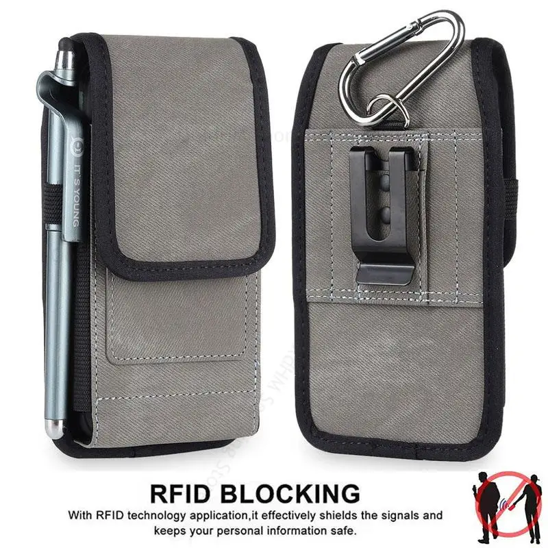 For Asus Rog Phone 6 5 Pro Anti-Theft Flip Leather Phone Case For Rog Phone 5S 5 6 Pro 3 Strix Waist Bag Phone Pouch For Asus 8Z