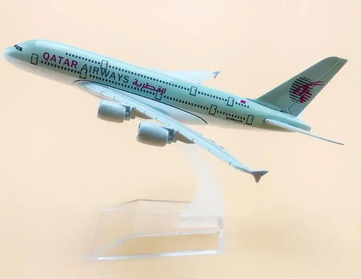 Taglia 1:400 Modello Di Aereo Boeing 747 Qatar Airways Aircraft B747 Modello Di Aeroplano Di Simulazione In Metallo Per Giocattoli Per Bambini Regalo 