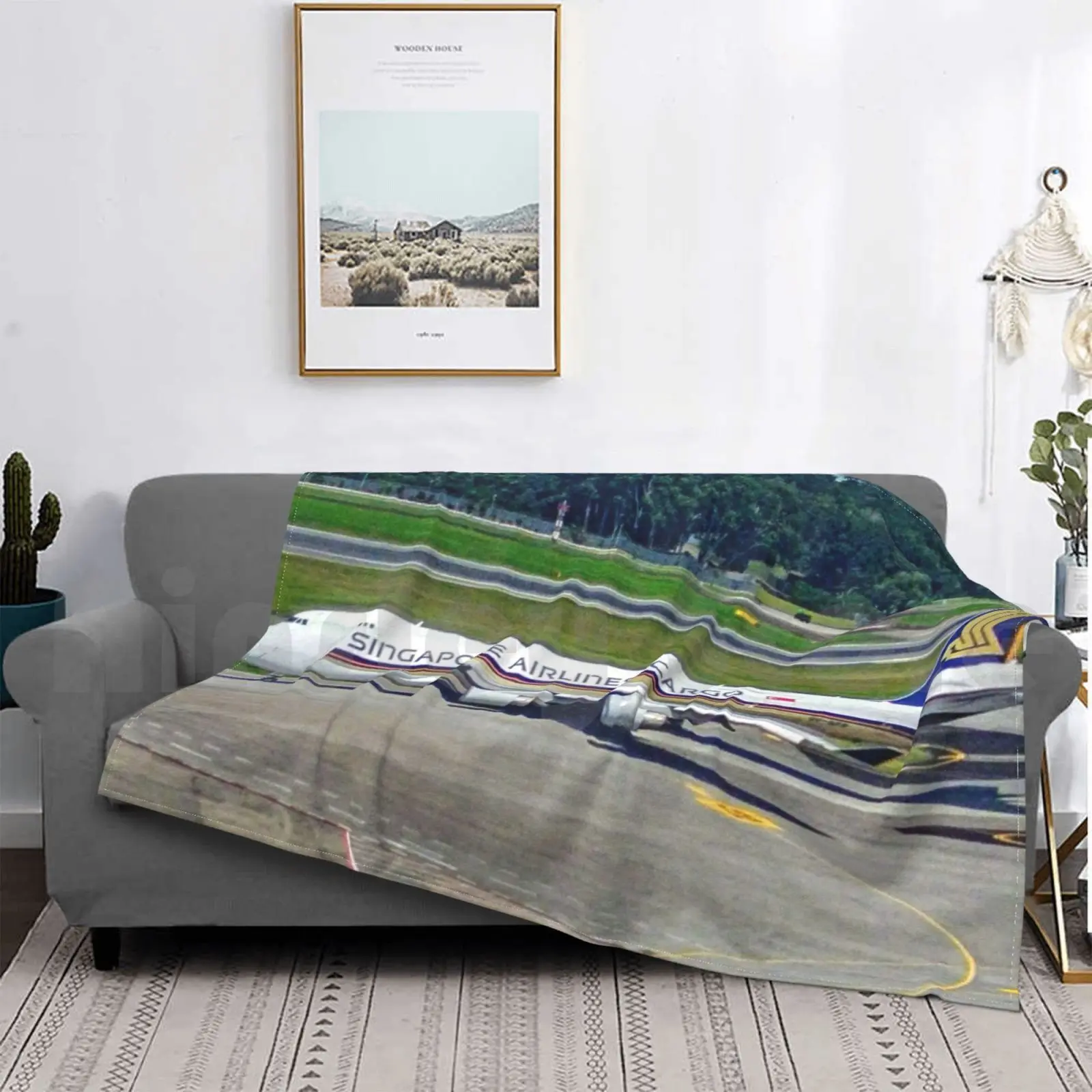 Singapore Cargo Boeing 747 Coperta Moda Personalizzata Singapore Singapore Sia Singapore Cargo Singapore Cargo Changi Sin