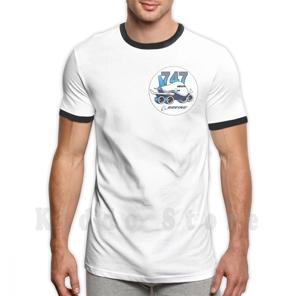 Boeing 747 Logo Design T Shirt Stampa Per Uomo Cotone New Cool Tee Boeing Plane Pilot Airplane Airbus Aviation Flying 737 Vintage