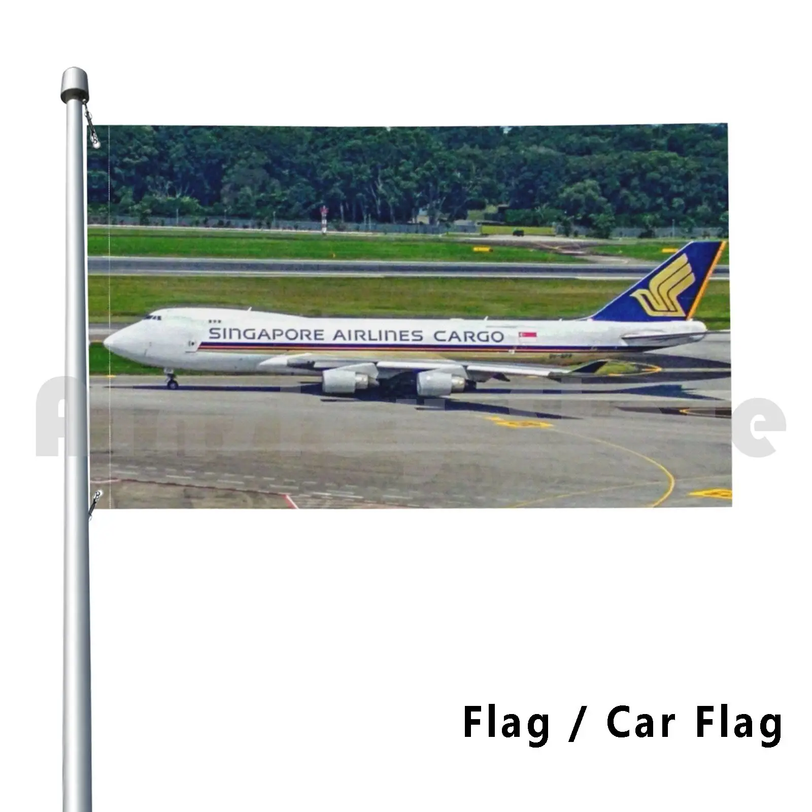 Singapore Cargo Boeing 747 Outdoor Decor Flag Car Flag Singapore Sia Singapore Cargo Singapore Cargo Changi Sin