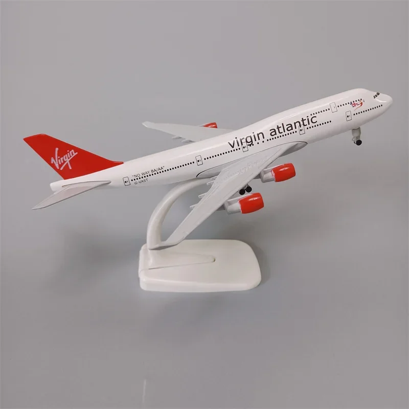 20Cm Lega Di Metallo British Virgin Atlantic B747 Airlines Boeing 747 Airways Diecast Modello Di Aereo Modello Di Aereo Aereo Con Ruote