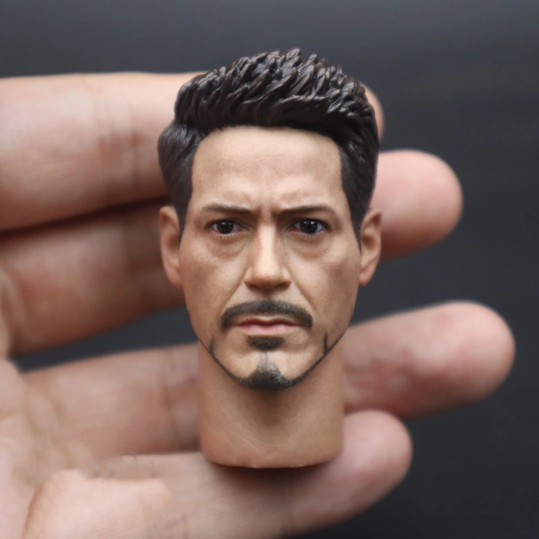 1/6 Mr. Tony Stark Mk50 Head Sculpt Fit 12In Coolmodel Hot Toys Bambola Action Figure Maschile