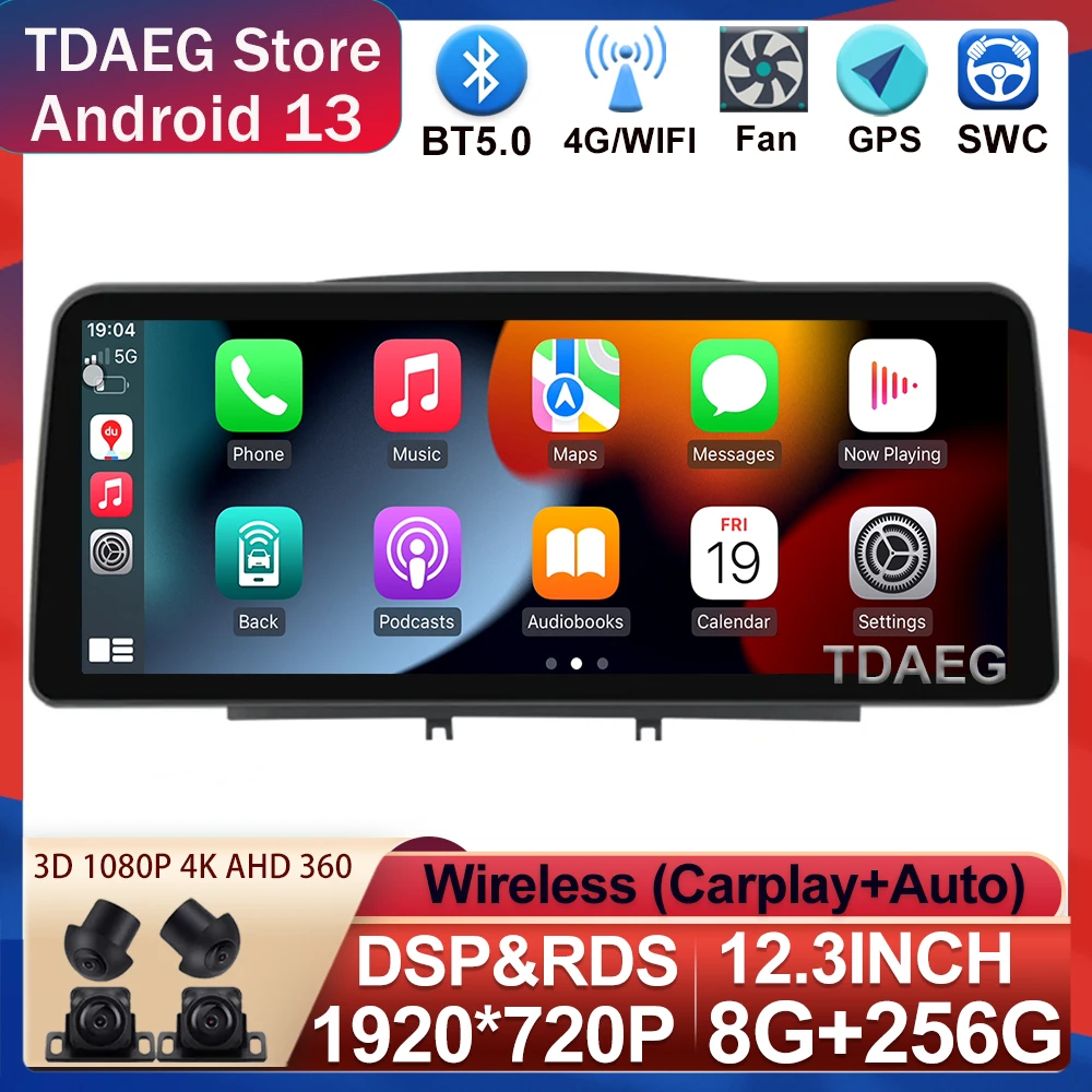 8 + 256G 12.3 Pollici Autoradio Lettore Multimediale Per Peugeot 408 Per Peugeot 308 308 Sw Android 13.0 Navigazione Gps