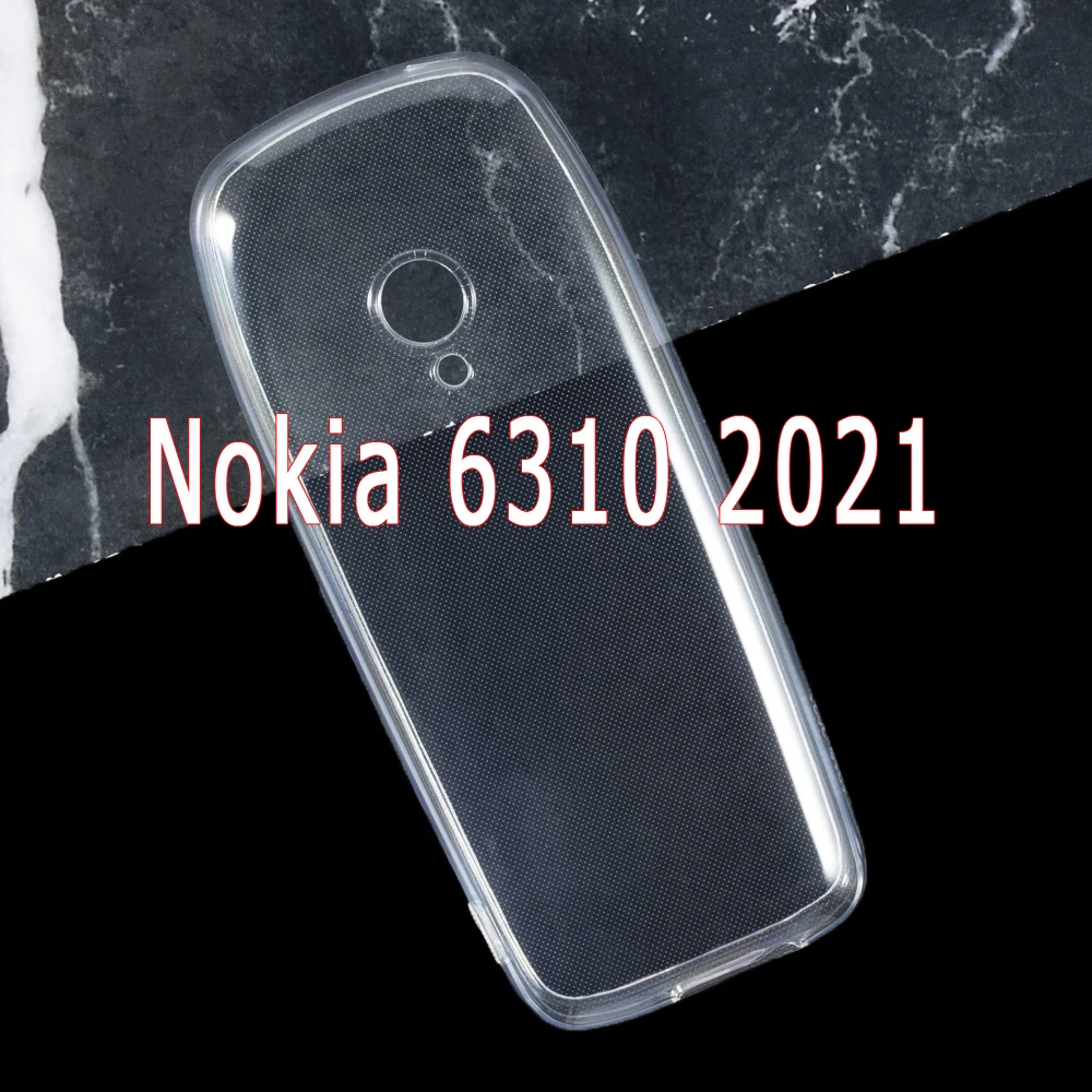 Nokia6310 Cover Posteriore Di Lusso Per Nokia 6310 2021 Custodia In Silicone Morbido Tpu Trasparente Guscio Protettivo Per Nokia 6310 Casi
