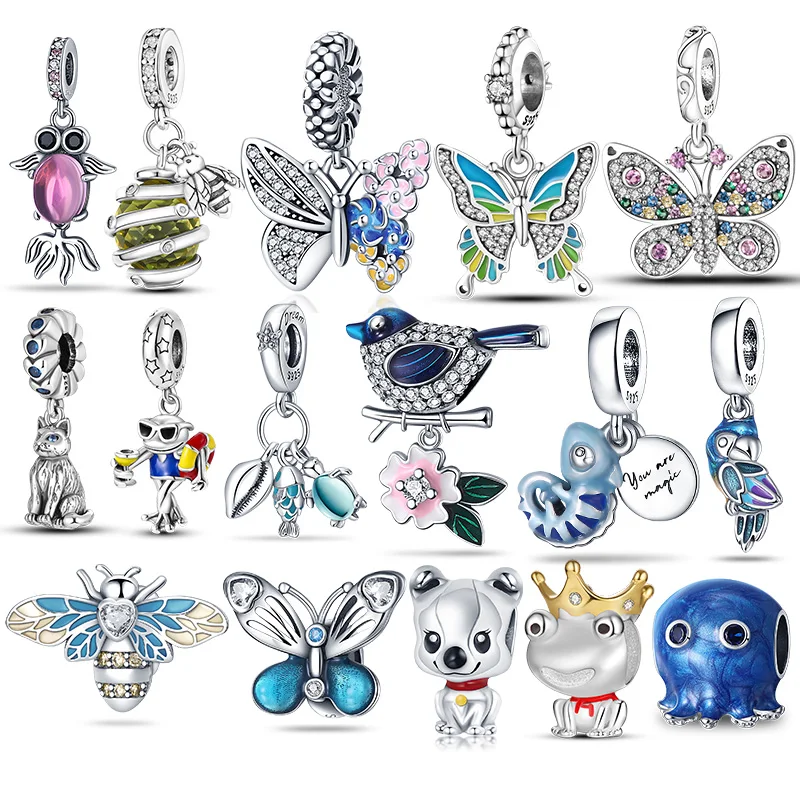 Plata Charms Of Ley 925 Fit Originale Pandora Bracciale Collana Hive Bee Sterling Silver Charms Beads Women Fine Jewelry 2022