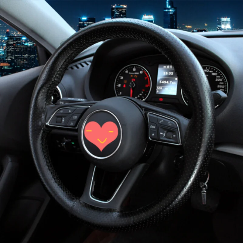Genuino Volante In Pelle Auto Copertura Della Ruota Di Copertura Universale Per Hyundai Solaris I30 Elantra Tucson I10 I20 I35 Ix20 Ix25 Ix35 Santa