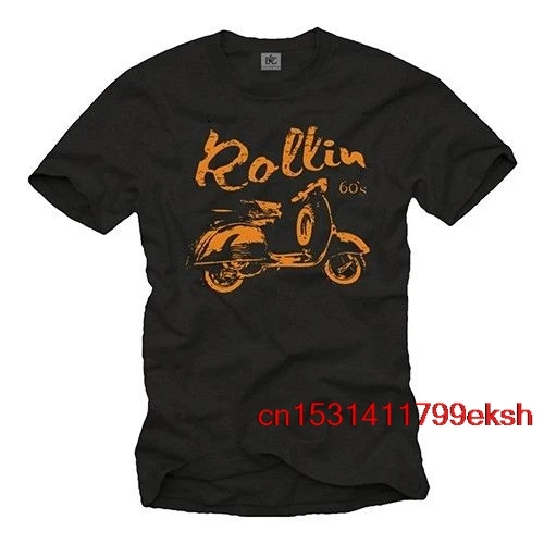 Kult Herren T-Shirt Mit Retro Vespa Scooter-Way Vintage Motor Roller Shirt