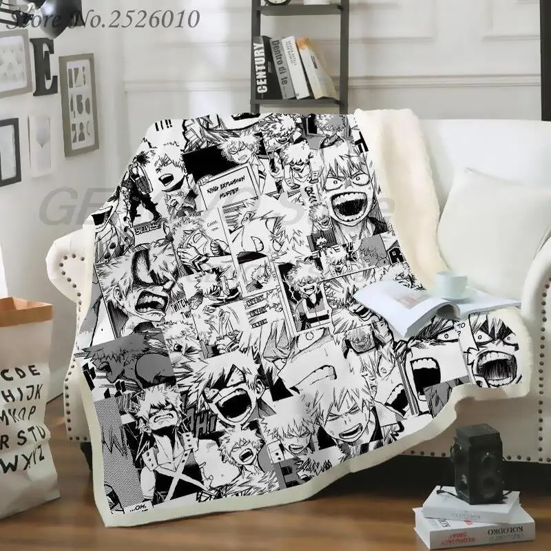 Decke Mein Hero Wissenschaft Anime 3D Samt Plsch Decke Bettdecke Fuum Kinder Maldchen Sherpa Decke Divano Trapunta Abdeckung Reise 06
