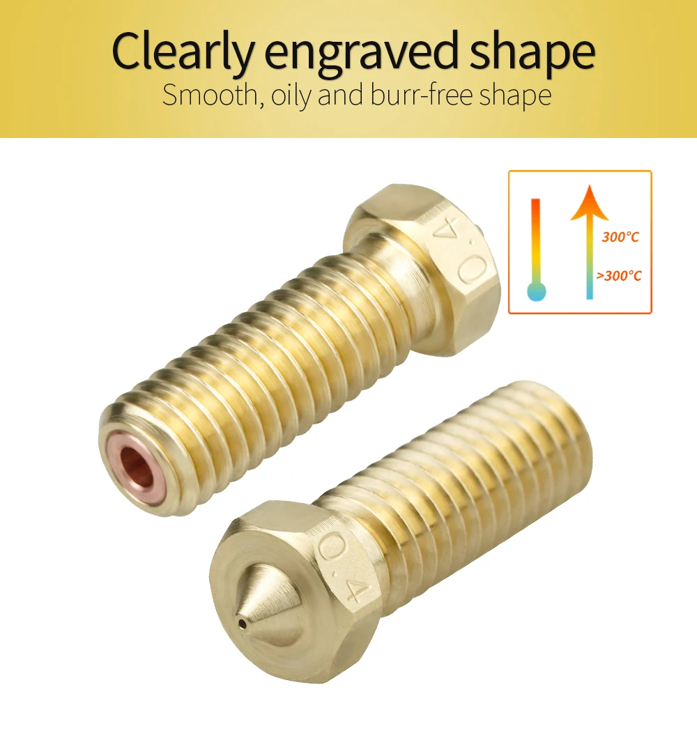 Ugello Vulcano Clone Cht Per Artiglieria Avvolgitore Laterale Sidewinder X1 E X2 Genio E Genio Pro 0,4 Mm 0,6 Mm 0,8 Mm Ugelli Per Testina Di Stampa A