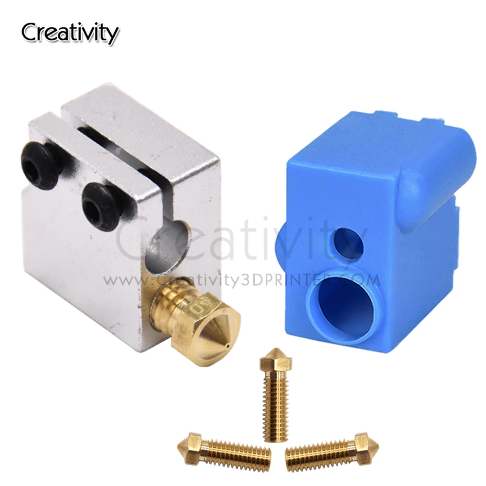 Sidewinder X1X2 Genius Artillery Volcano Calzini In Silicone Heater Block Genius,Genius Pro 0.4Mm Kit Ugello Vulcano Hotend Estrusore