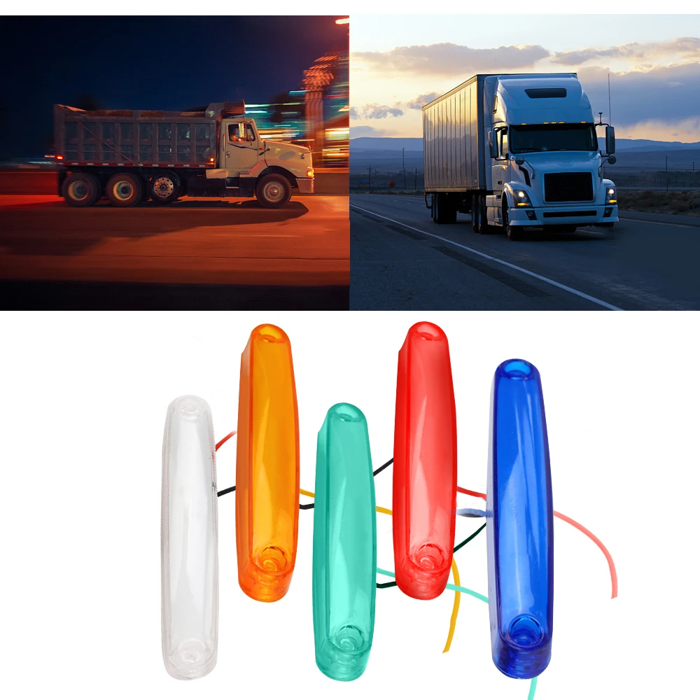 Truck  Side Light 1 Pair Marker Lamp Trailer Lorry Side Marker Tail Indicators