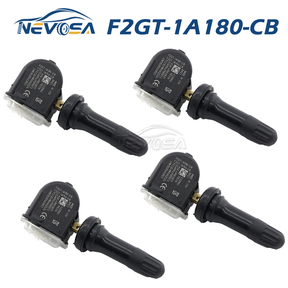 Nevosa F2Gt-1A180-Cb Sensore Tpms Per Ford Mondeo Focus Ecosport Fiesta Galaxy Mustang Transit Tourneo Custom Muslimate 433Mhz