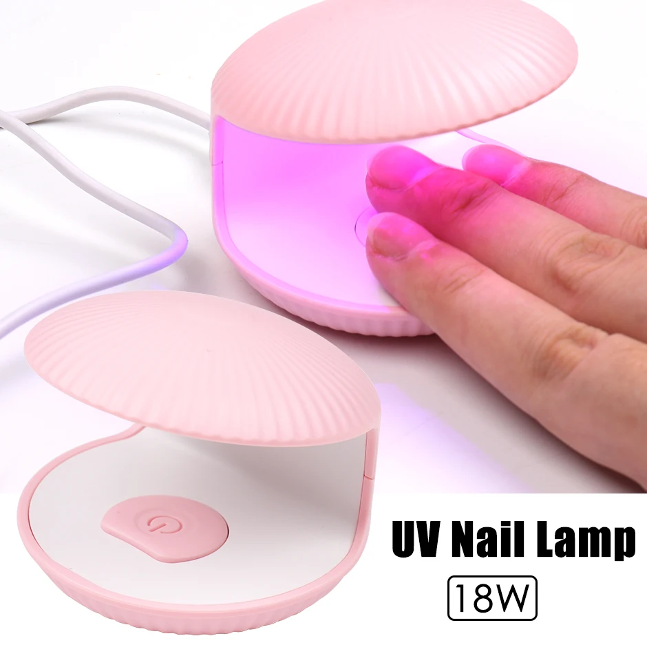 18W Shell Uv Nail Lamp Dryer Mini Single Finger Egg Phototherapy Machine Asciugatura Rapida Vernice Portatile Cured Manicure Tools Ca053