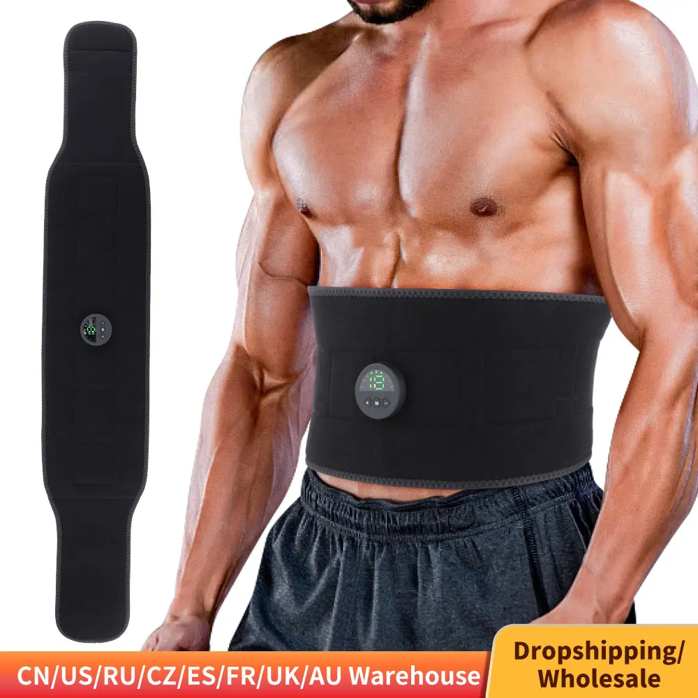 Ems Pulse Body Massager Belt Smart Addome Stimolatore Muscolare Bruciagrassi Vita Perdita Di Peso Corpo Massaggio Dimagrante Fitness 1 Pz