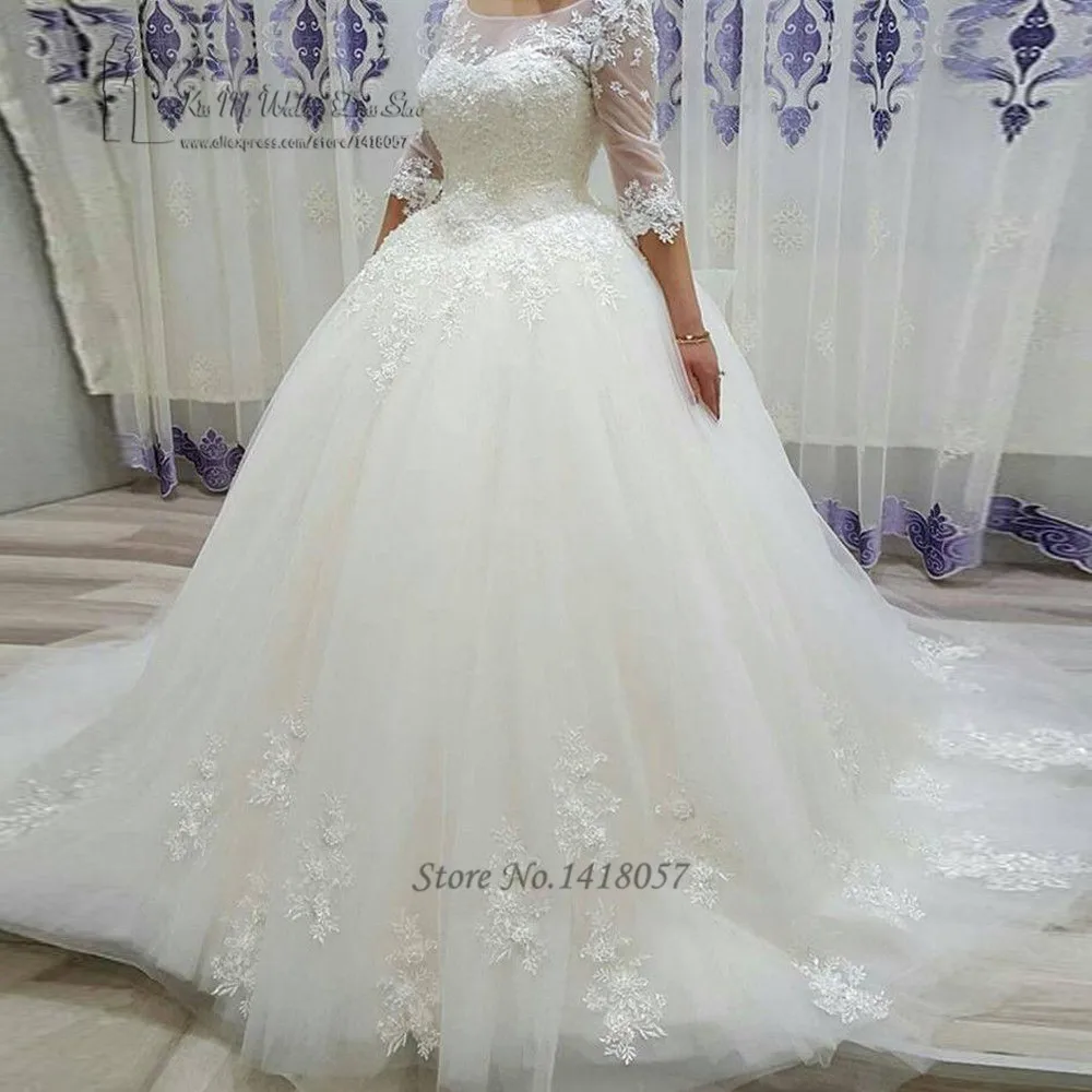 Abiti Da Sposa Principessa Vintage 2017 Abiti Da Sposa In Pizzo Mezza Manica Abiti Da Ballo Abito Da Sposa Abito Da Sposa Abiti Da Sposa