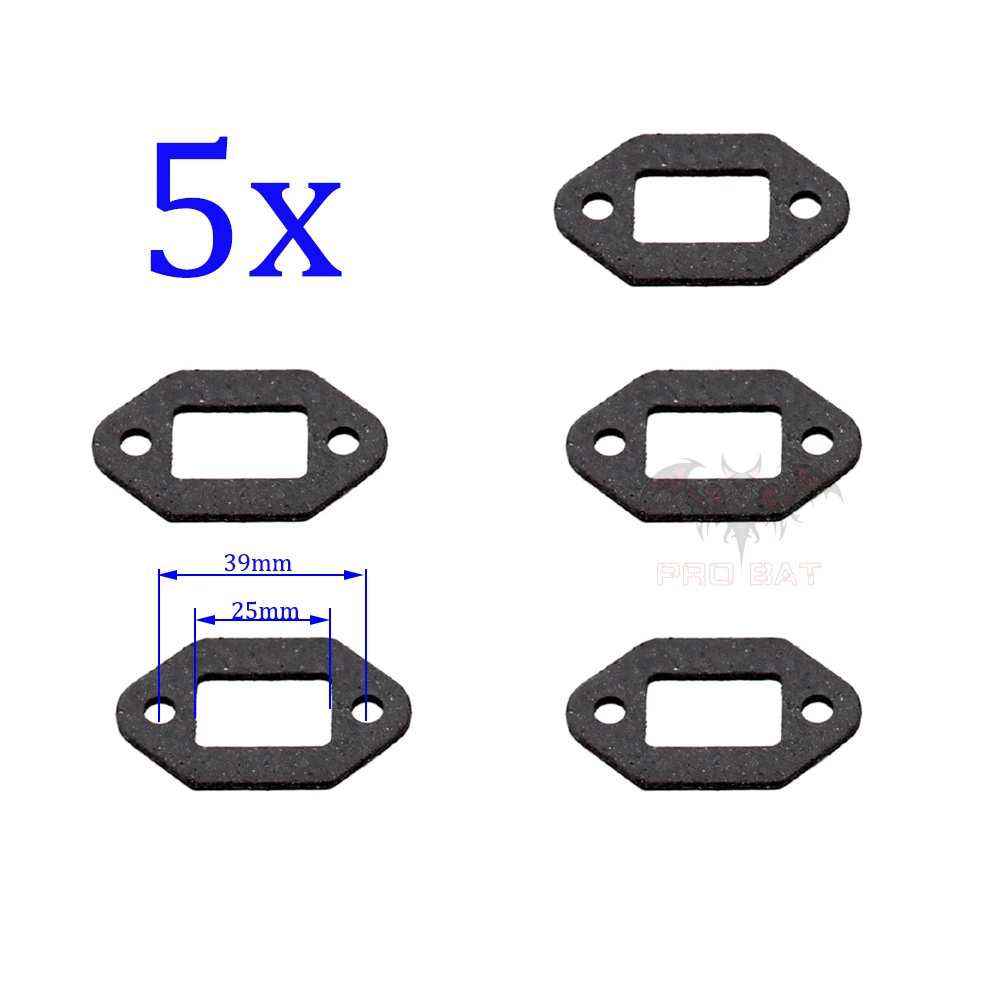 5X Guarnizione Di Scarico 43Cc 47Cc 49Cc Mini Kids Pit Pocket Chopper Quad Dirt Bike Atv