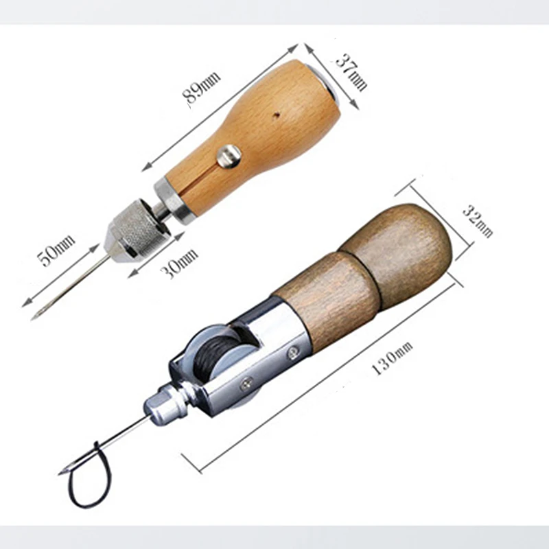 Kit Punteruolo Per Cucire In Pelle Macchina Da Cucire A Mano Speedy Lock Edge Stitcher Aghi Per Filo Strumenti Di Riparazione Su Tela Per Calzolaio Fa