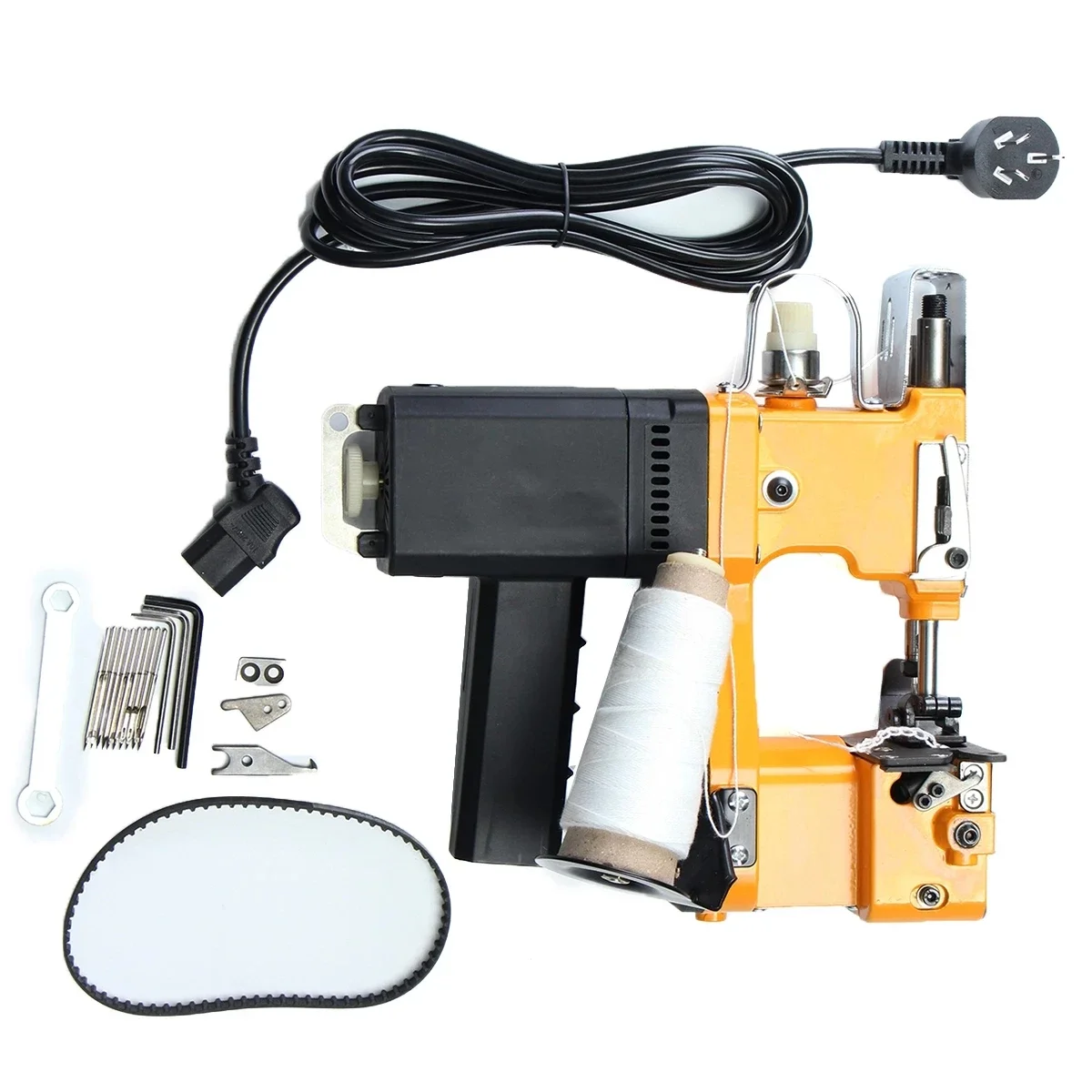 220V Household Mini Portable Electric Lithium Battery Bag Chiusura Macchina Da Cucire Tessuto A Maglia Sealing Stitcher