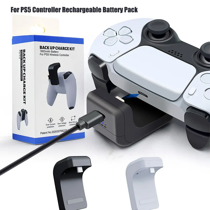 Per Playstation 5 Ps5 Wireless Game Controller Caricabatterie Batteria Ricaricabile