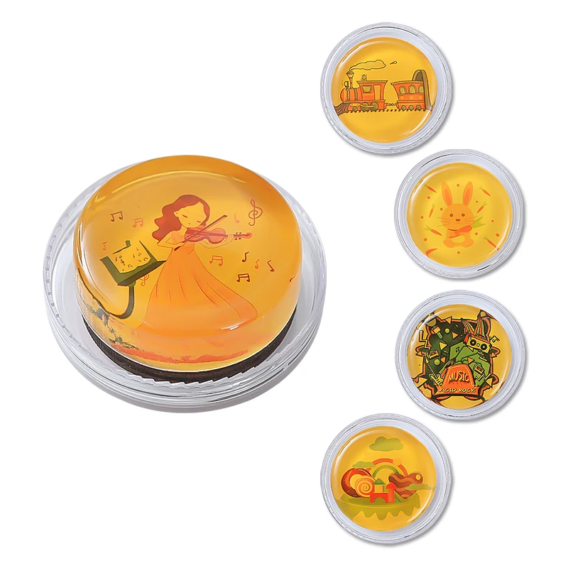 3 Pezzi Perseus Rosin Mini Cartoon Pattern P501 Per Violino Viola Violoncello E Altri Strumenti A Corda Con Fiocco Accessori Per Violino
