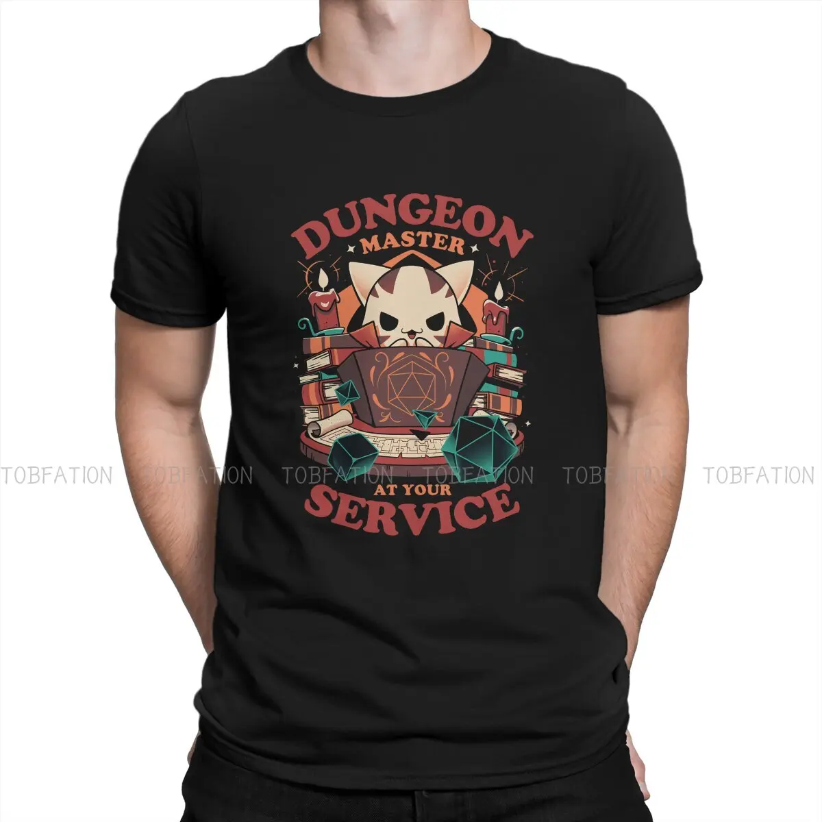 Dnd Master Call Tshirt Graphic Men Top Vintage Goth Summer Clothing Maglietta 100% Cotone