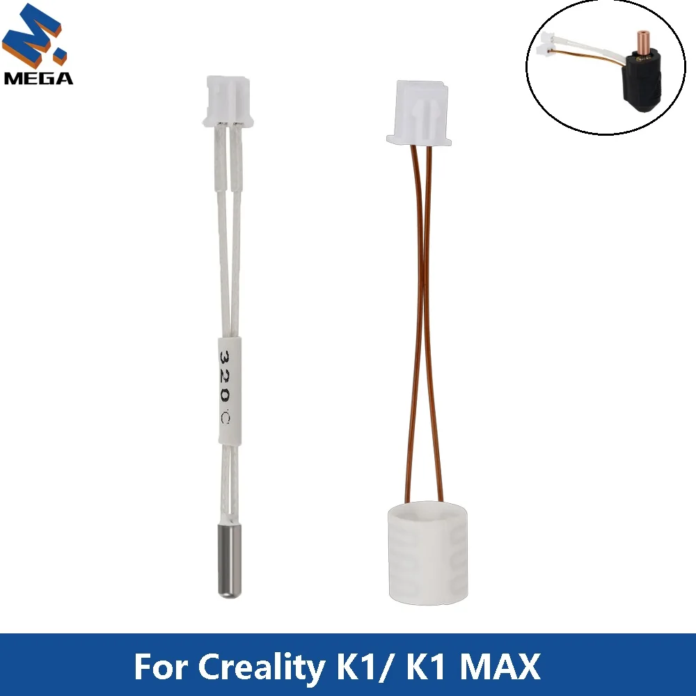 Per Creality K1/ K1 Max Hotend Tubo Riscaldante In Ceramica 24 V60W 300 ° C Sensore Termico Alta Conduttività Termica Per K1 Max K1