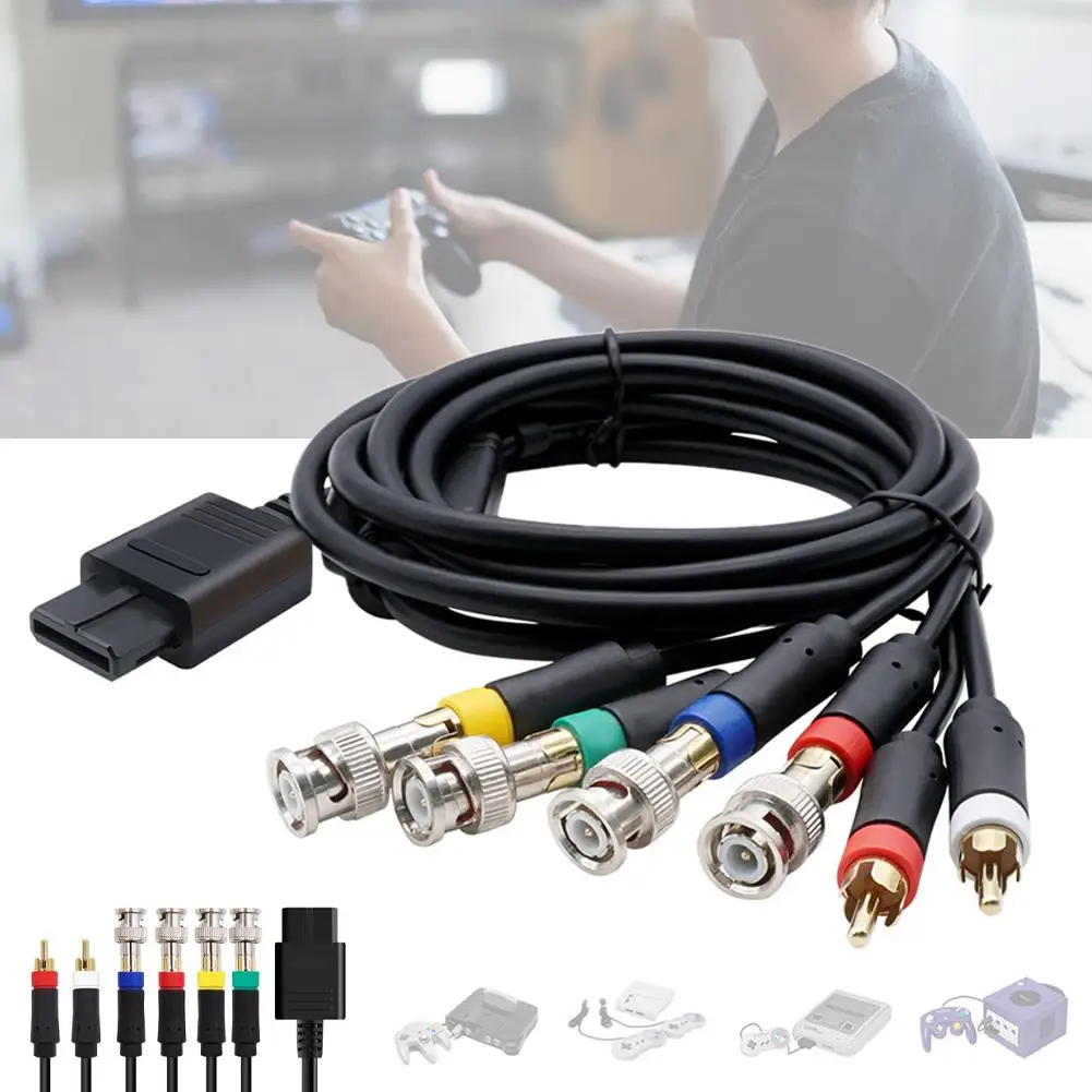 Cavo Rca Rgb/Rgbs Per Accessori Per Console Di Gioco Ngc/N64 /Snes Color Monitor Component Cable B9D1