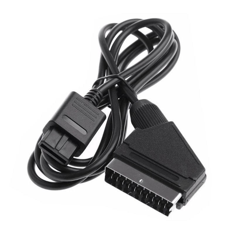 Cavo Scart Cavo Collegamento Cavo Cavo Gamepad Accessori Console Universale Per Cavo N64 Snes Nero